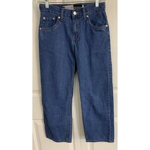 Levi's silver tab stay loose jeans boys 12 reg blue denim 26x27 (26x25.5)